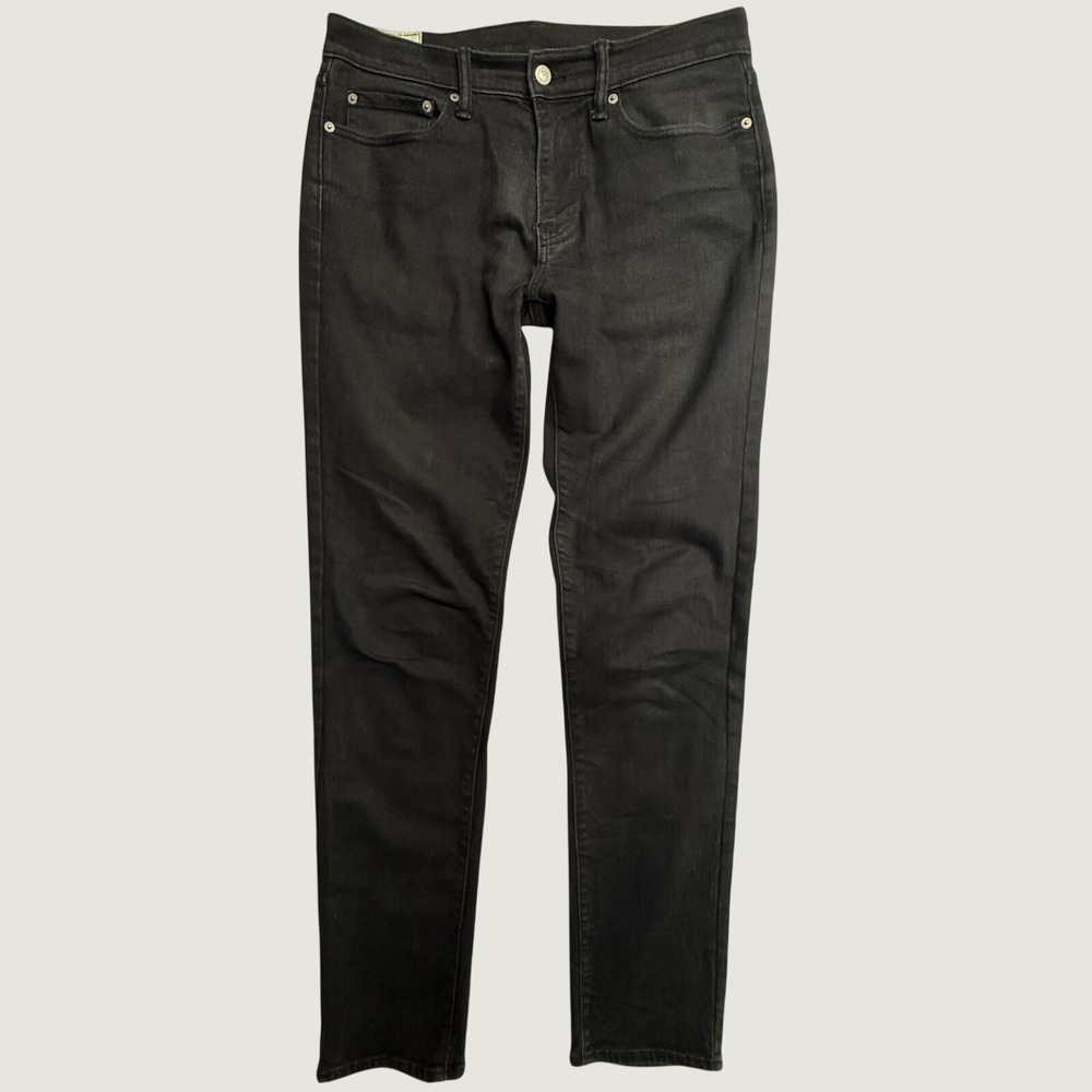 Abercrombie & Fitch Athletic Skinny Jeans Mens 32x34 Black Stretch Denim